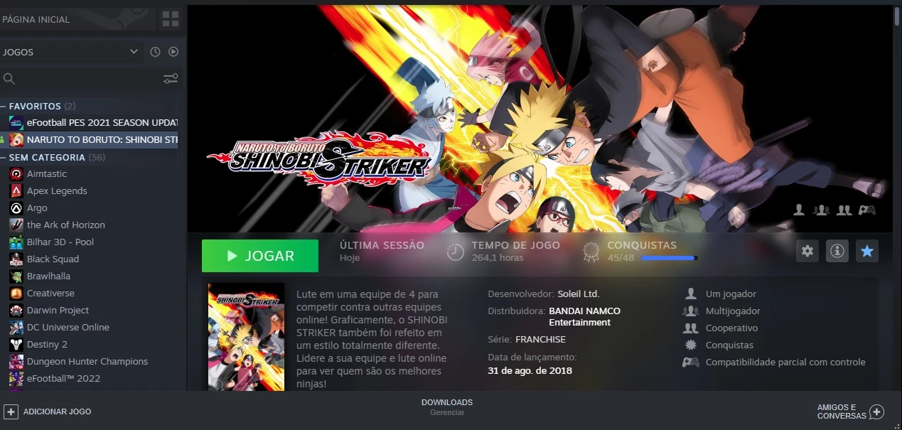 NARUTO TO BORUTO: SHINOBI STRIKER on Steam