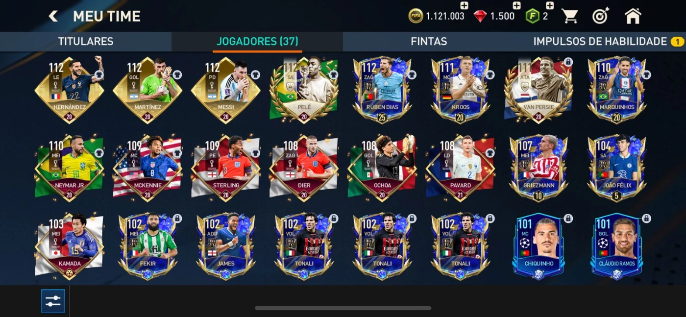 Fifa Mobile Over 128 + Passe Champions League - DFG