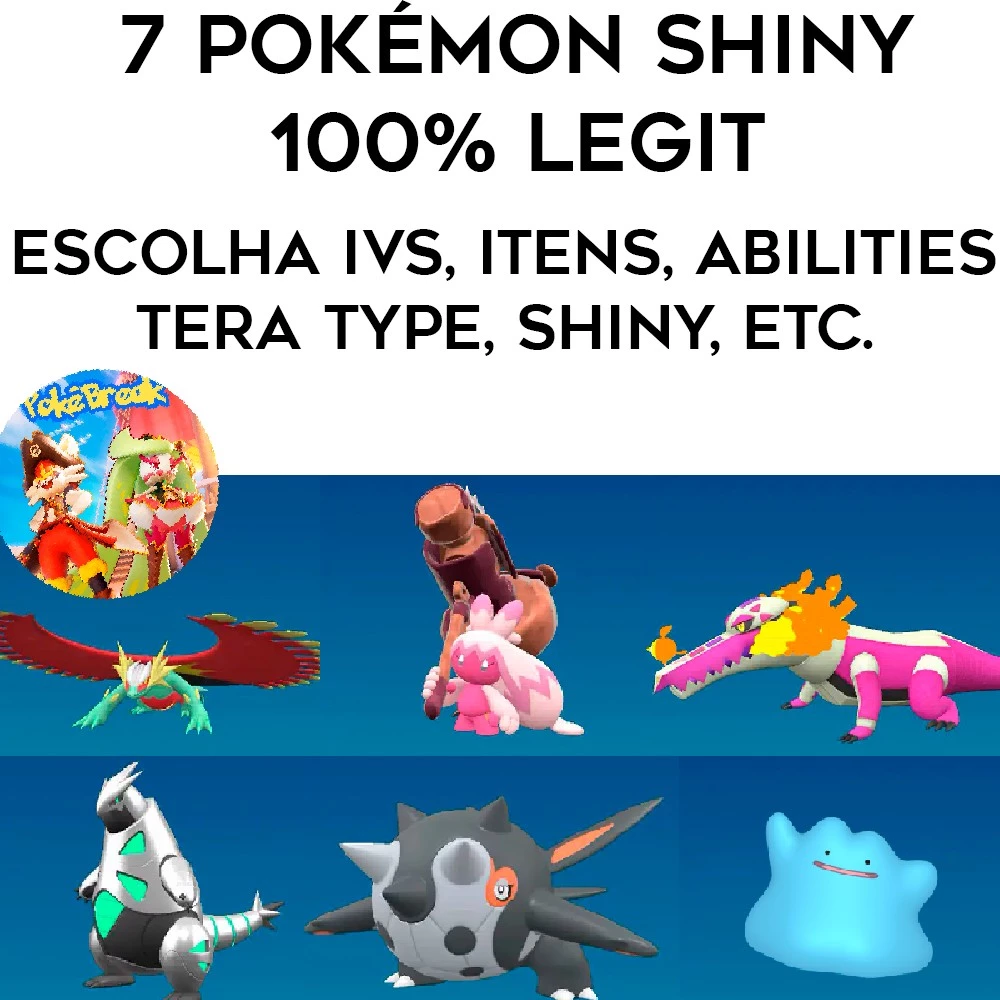 Pokémons Com 5 Ou 6 Ivs Perfeitos, Shinys, Lendários E Mais