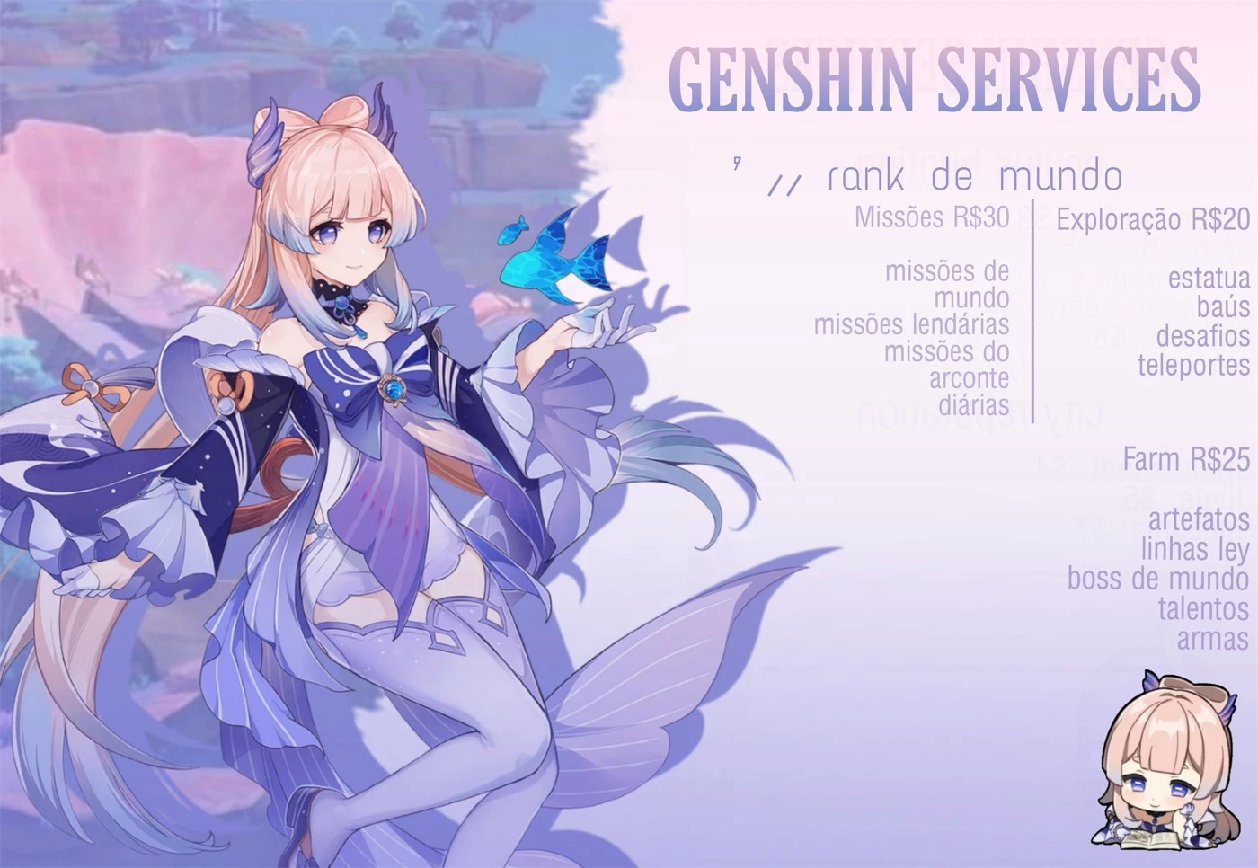 Genshin Impact: Yelan e seus materiais de ascensão e talento: como