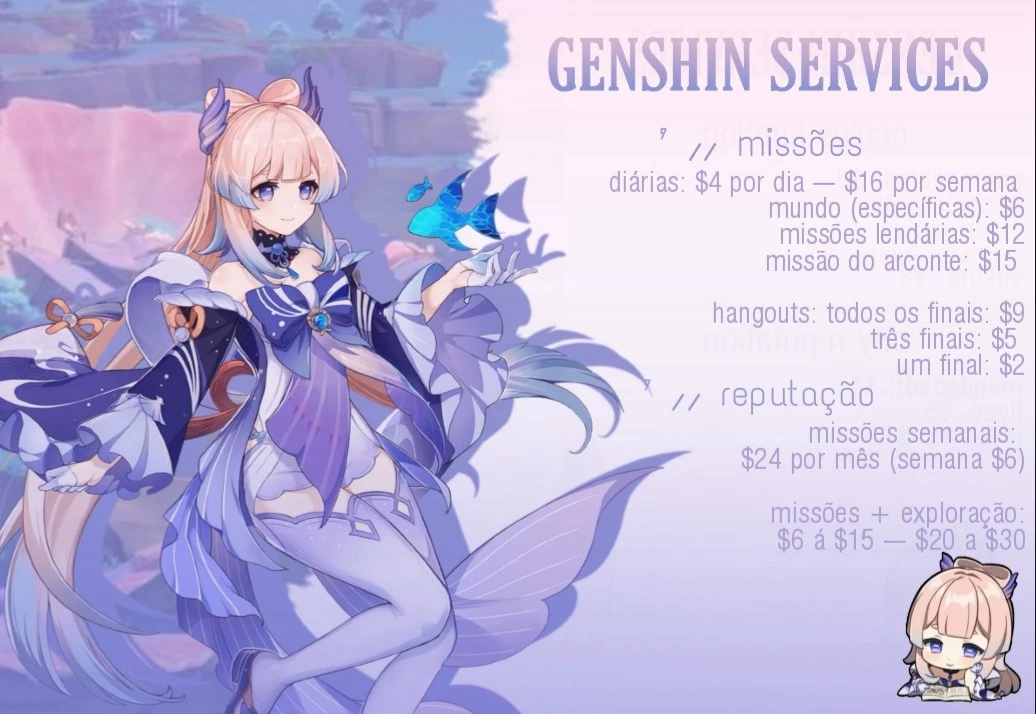 Serviços Genshin - Assinatura Mensal Geo - Genshin Impact - DFG