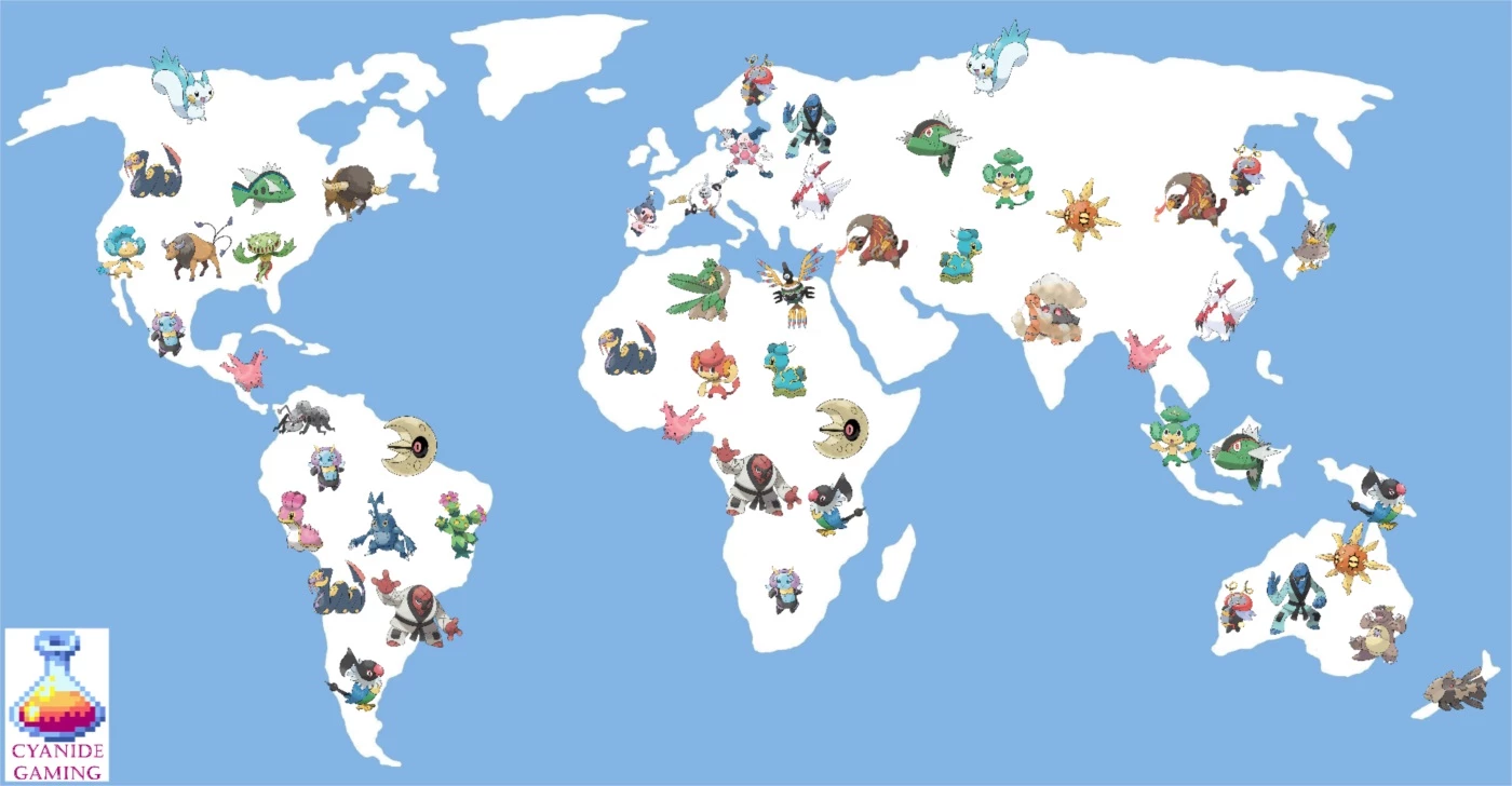 Conta c/ Pokémons Regionais - Pokémon GO