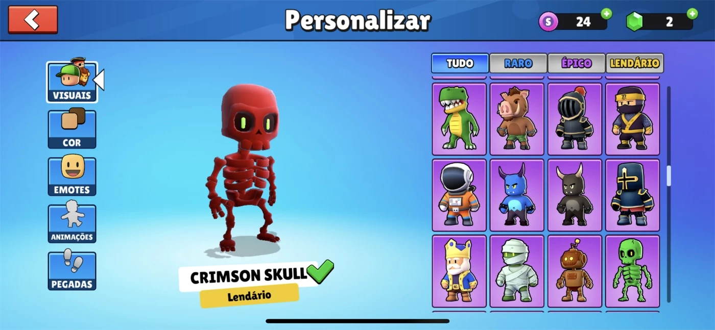 RESGATEI TODAS AS SKINS DE HALLOWEEN DISPONÍVEIS NA LOJA DO STUMBLE GUYS! 