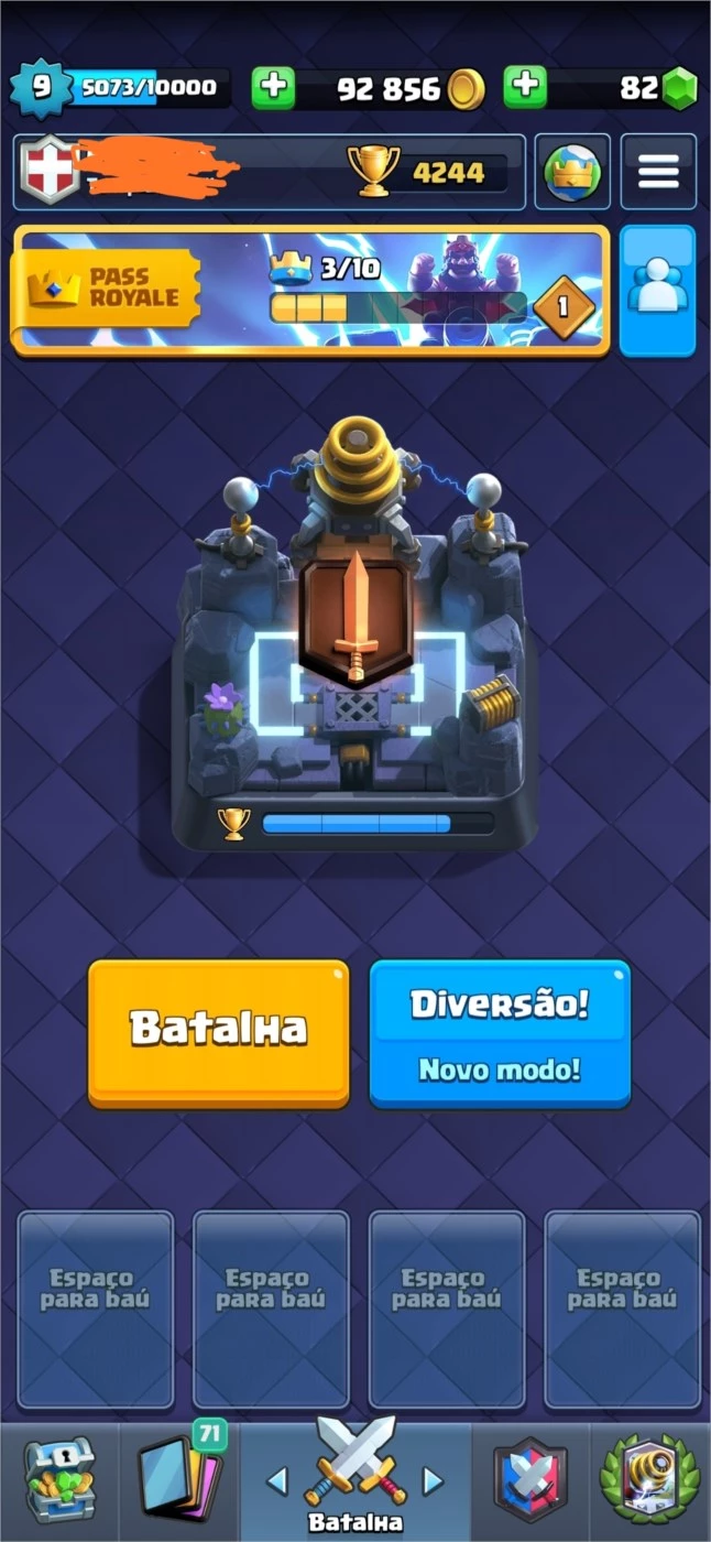 COMO RESGATAR 1MILHÃO 750MIL DE OURO NO CLASH ROYALE JOGO DE