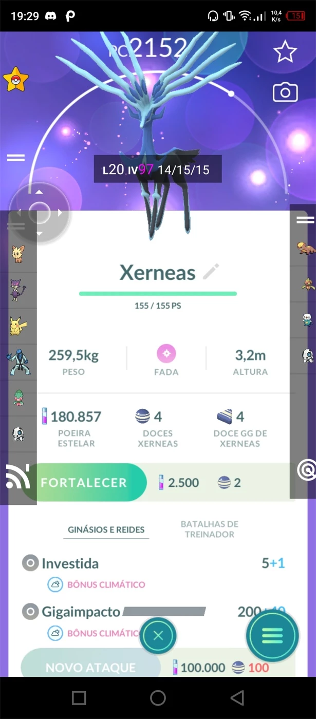 Vendo Pokémons Lendários - Pokemon Go - DFG