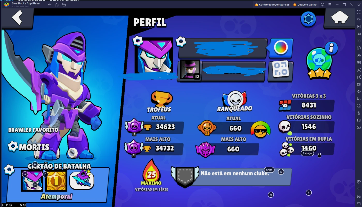 Conta Brawl Stars Rara Gemada Full Acesso - DFG