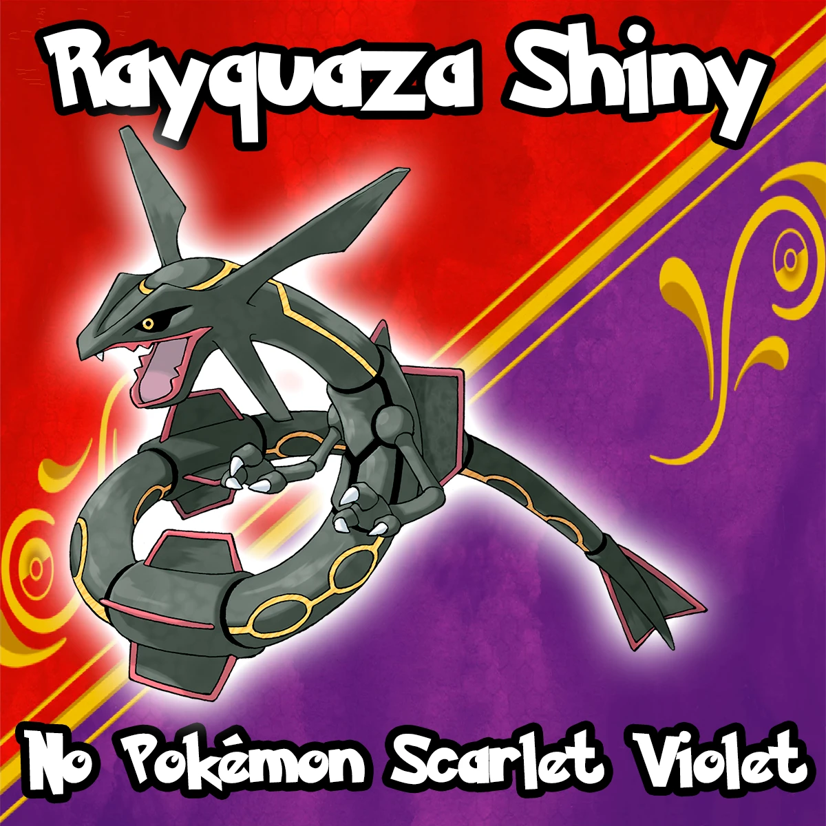 Rayquaza Shiny Para Pokémon Scarlet Violet - Outros - DFG