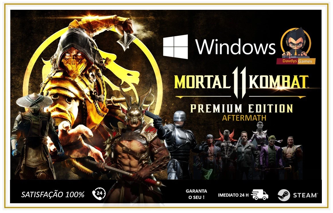 Mortal Kombat 11 Pc Premium Steam Off Mk 11 + Dlc Shao Kahn - DFG