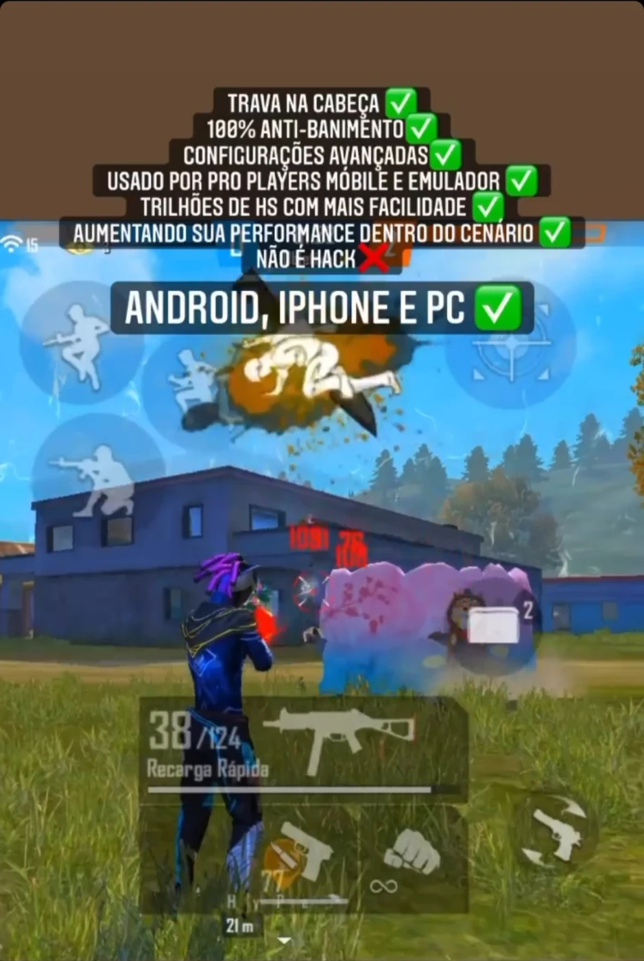 Regedit Free Fire - Ios/Iphone - Sem Risco De Ban - DFG