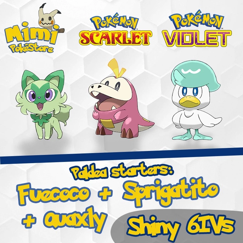 Animes In Japan 🎄 on X: INFO Confira os novos pokémons iniciais do jogo  Pokemon Scarlet & Violet: Sprigatito, Fuecoco e Quaxly.   / X