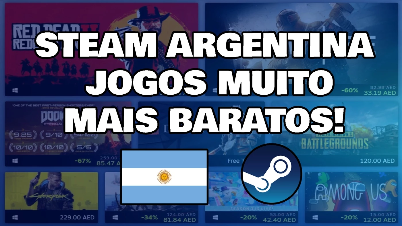 Conta Steam Da Argentina + Jogos Steam Argentina - DFG