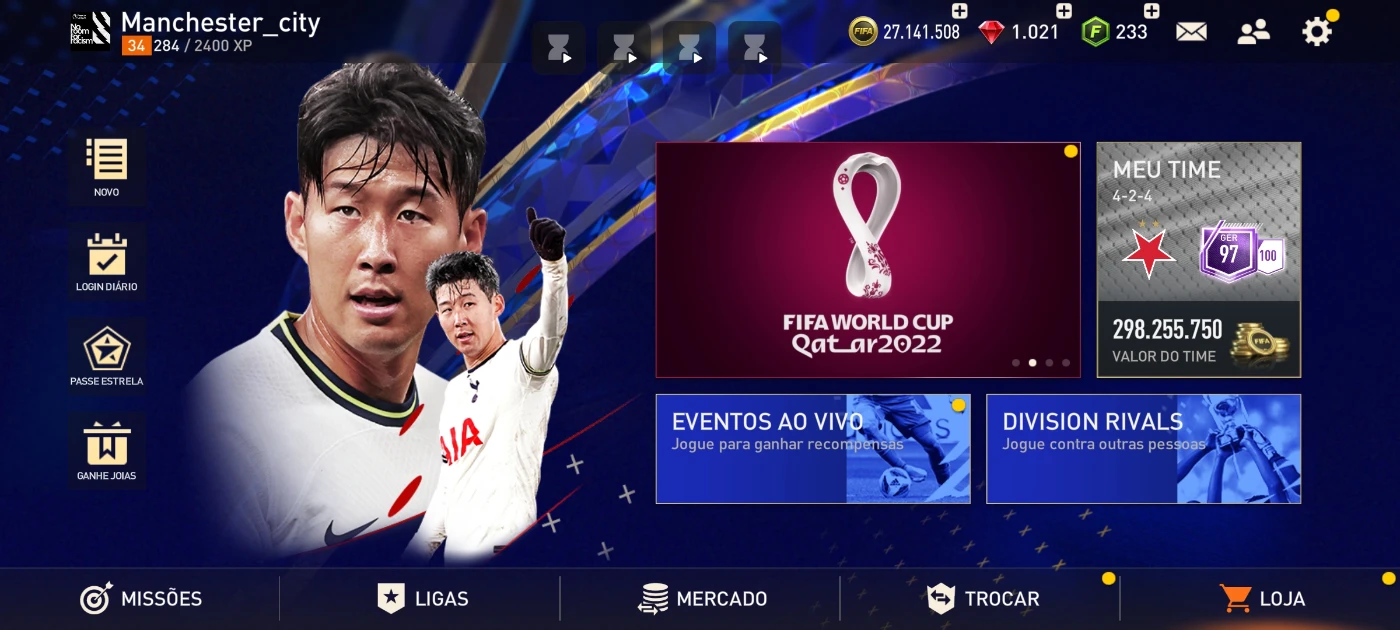 Conta Fifa Mobile Ger 135, Jogo de Videogame Usado 89229077