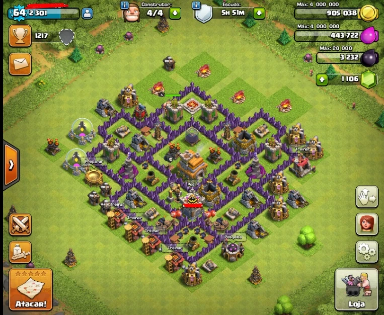 Desapego Games - Clash of Clans (COC) > CONTA CLASH OF CLANS CV 7