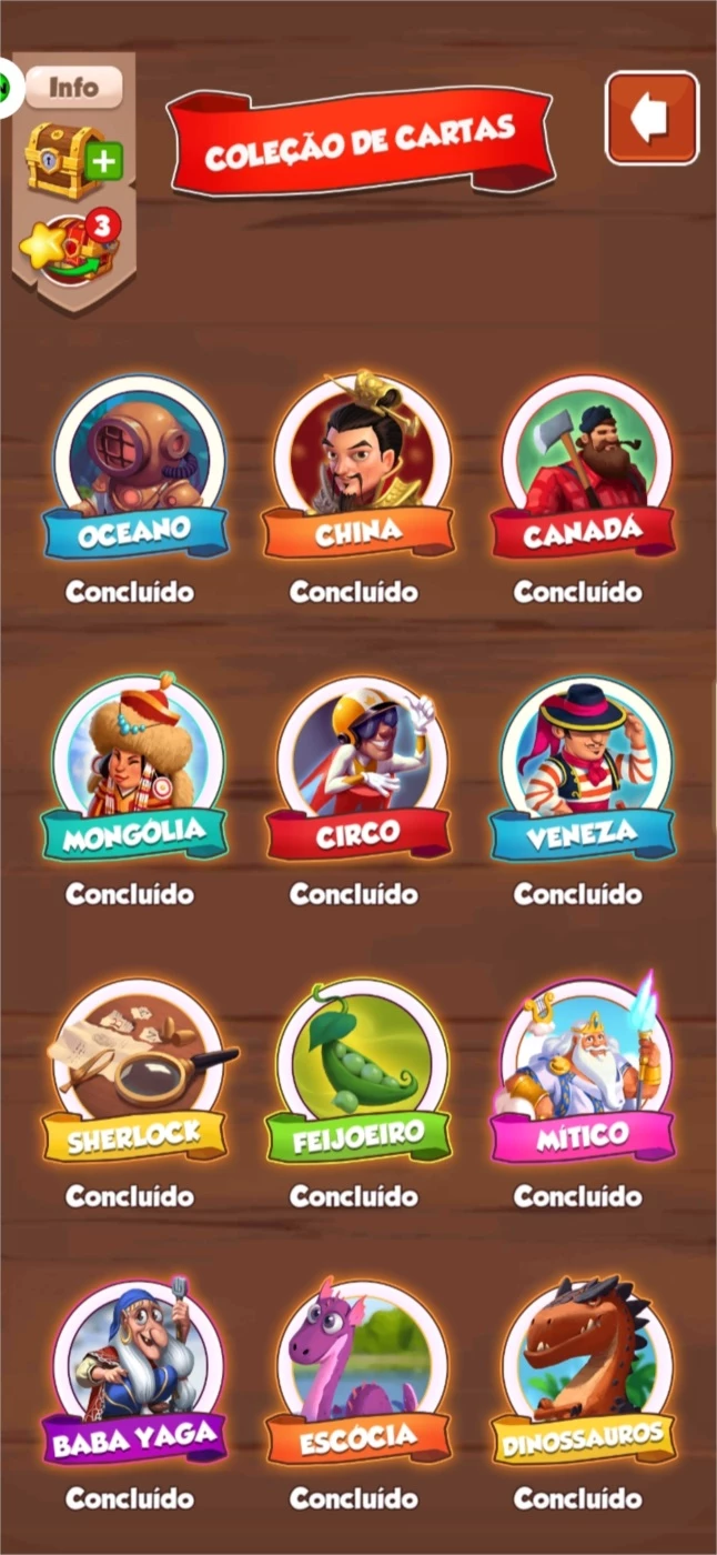 Coin Master: lista com as cartas raras em português - Liga dos Games