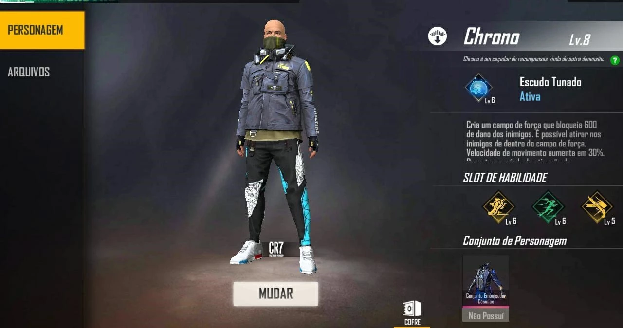 CR7 no Free Fire: Como liberar o personagem Chrono no game