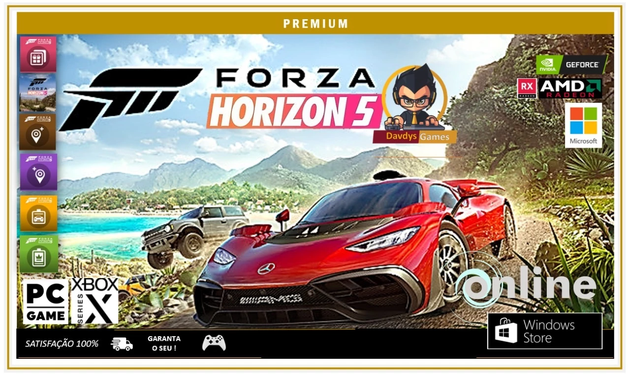 Forza Horizon 5 Edição Suprema PC Microsoft Online - Loja DrexGames - A sua  Loja De Games