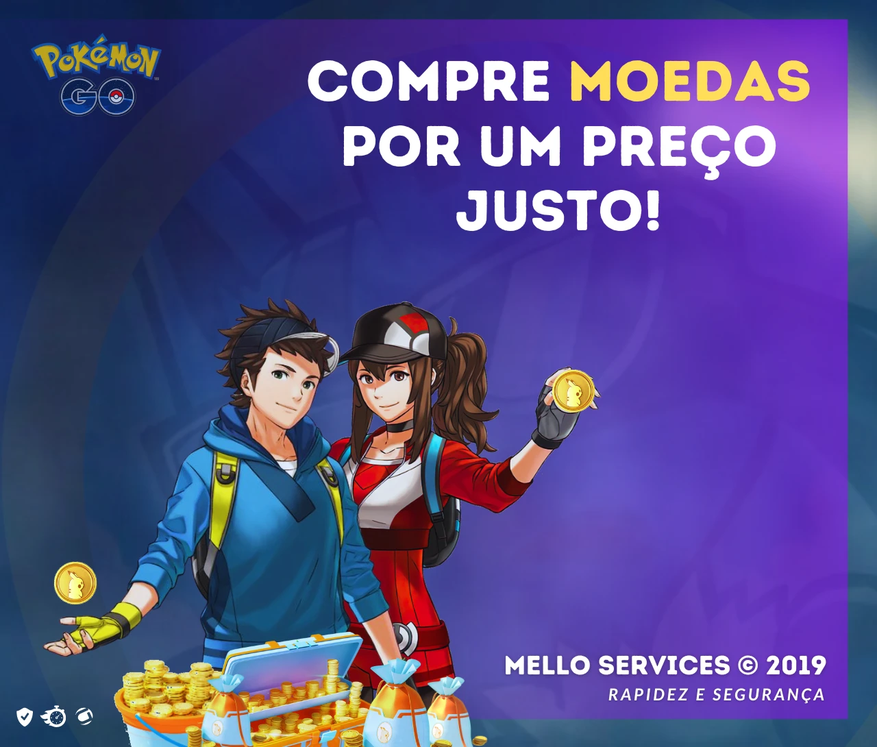 Desapego Games - Pokémon GO > Conta com varios pokemons shines, miticos , e  100%