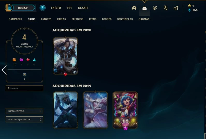 Desapego Games - League of Legends (LOL) > [BR] SMURF LOL LVL 30 ATÉ 70K  ESSÊNCIA AZUL + ESCOLHA SKIN ALTA DEMANDA