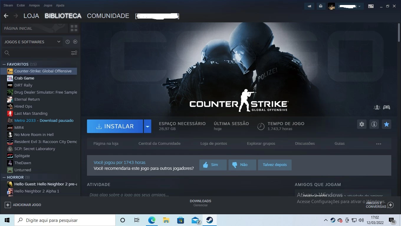 Conta Steam Aleatória - Outros - DFG