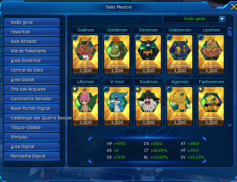 Conta Ladmo Digimon Master Online !! Zeed / Aoa / Bagra / X7 - Digimon  Masters Online - DFG