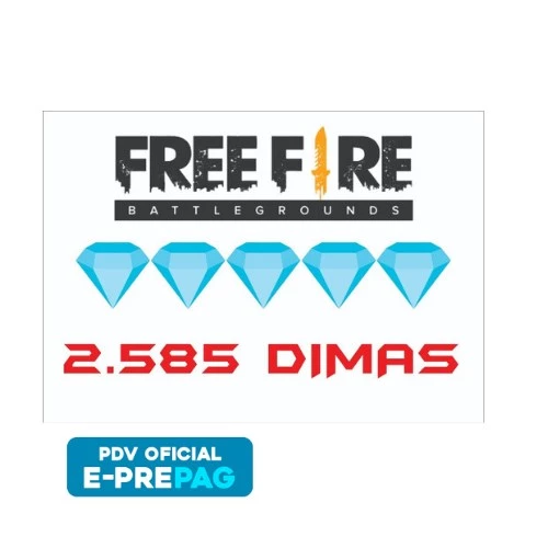 RECARGA GARENA FREE FIRE 100 DIAMANTES + 20 BÔNUS