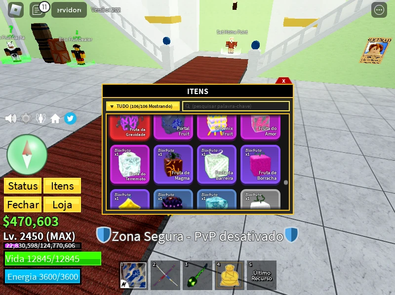 Conta Blox Fruits  Jogo de Videogame Roblox Nunca Usado 91811510