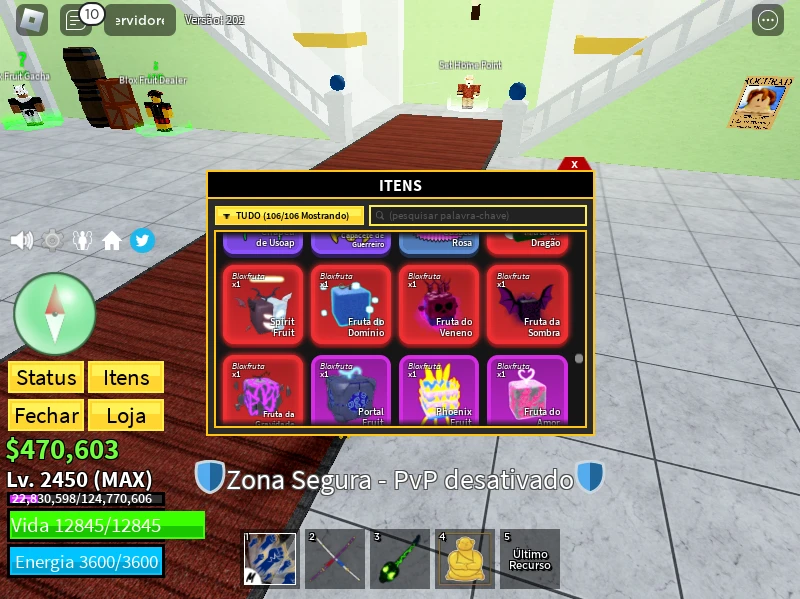 Conta Blox Fruits, Jogo de Videogame Roblox Usado 94381547