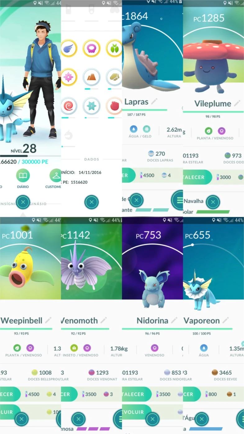 Pokemon Go Conta Lvl 27 Pokemóns Raros - DFG