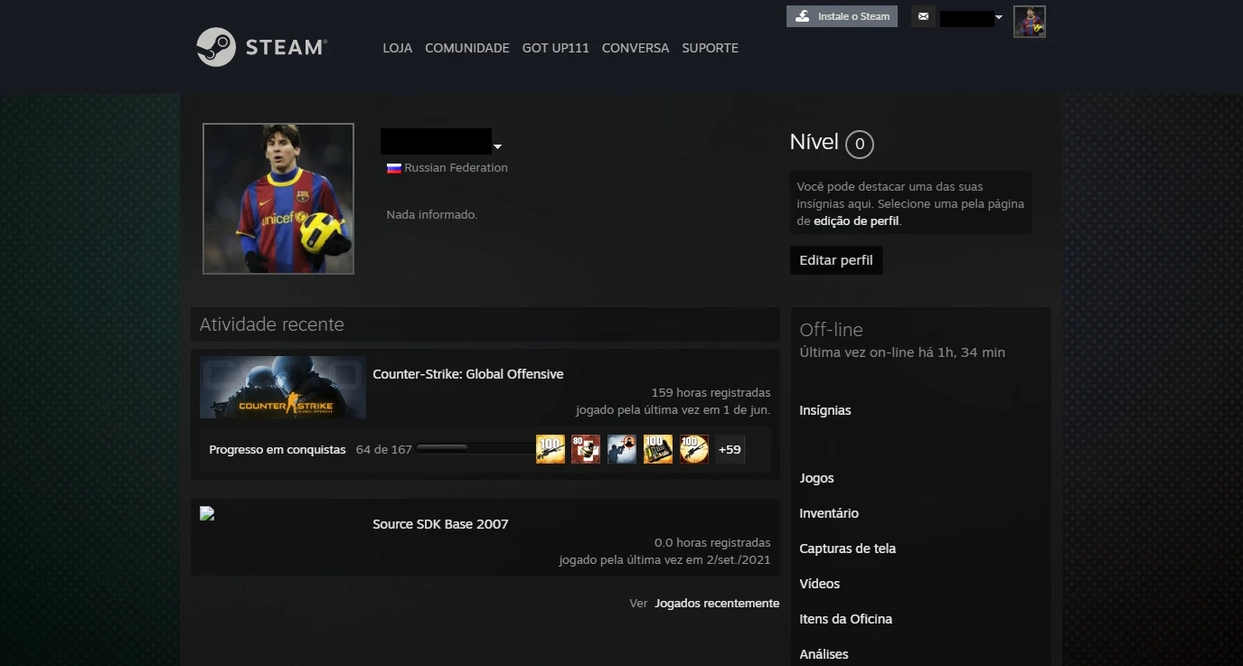 Conta Steam Com Cs Go Prime E Lvl 15 Na Gamers Club - Counter Strike - DFG