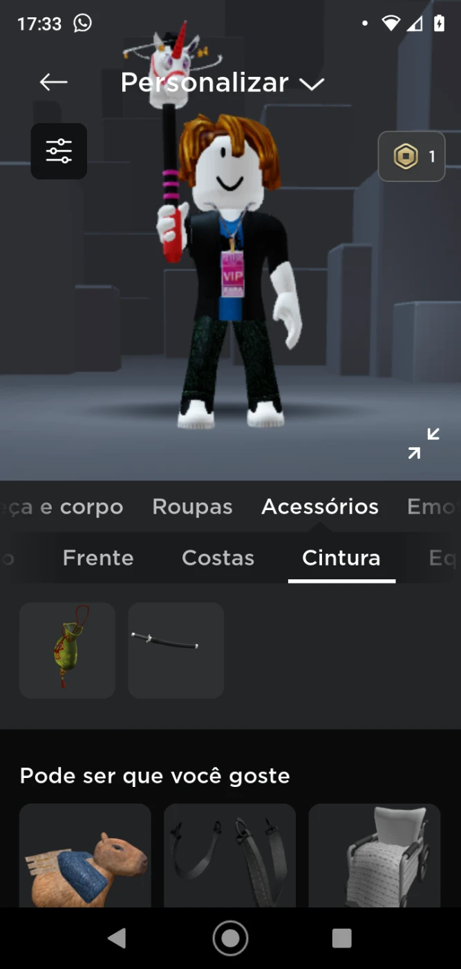 Conta Roblox Com Algumas Coisas - DFG