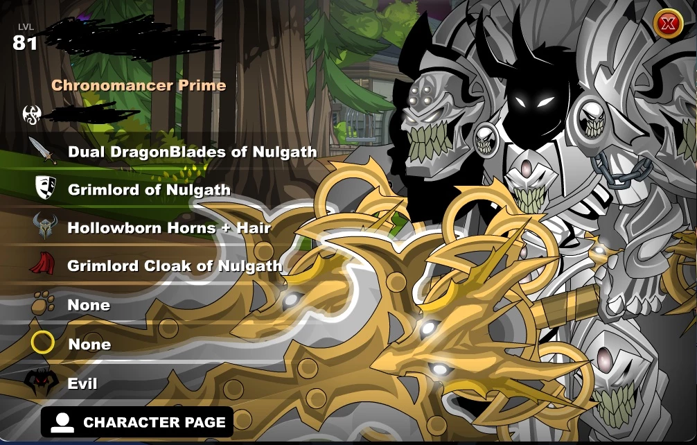 Hollowborn Dragonblade - AQW