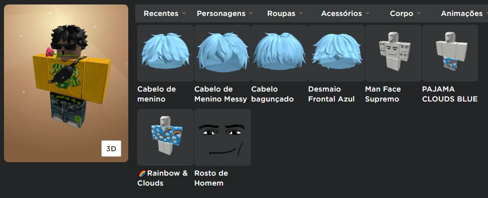 Conta Roblox Com Algumas Coisas - DFG