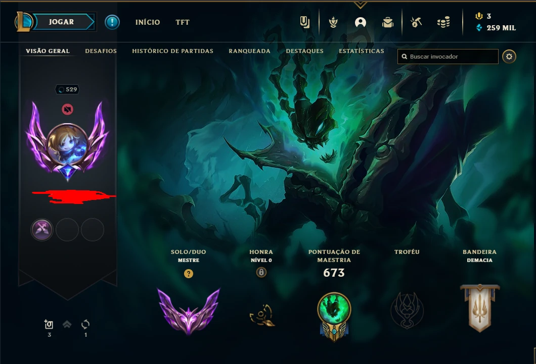 Conta Lol Tier Mestre, 213 Skins - League Of Legends - DFG