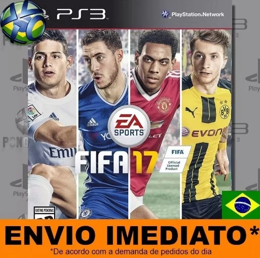 Jogo Ps3 Fifa 17 Físico Pt-br