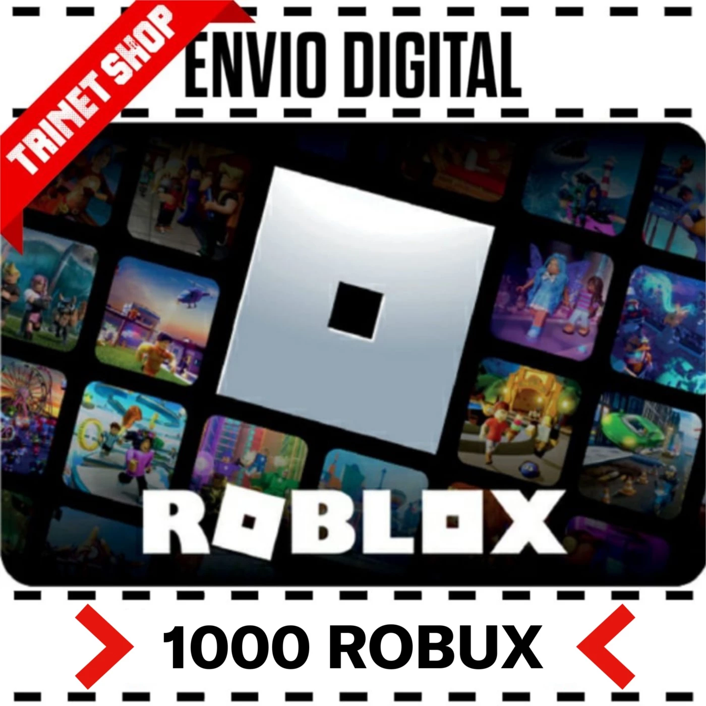 Cartão Roblox - 1000 Robux Código Digital - GSGames - Sua Loja de