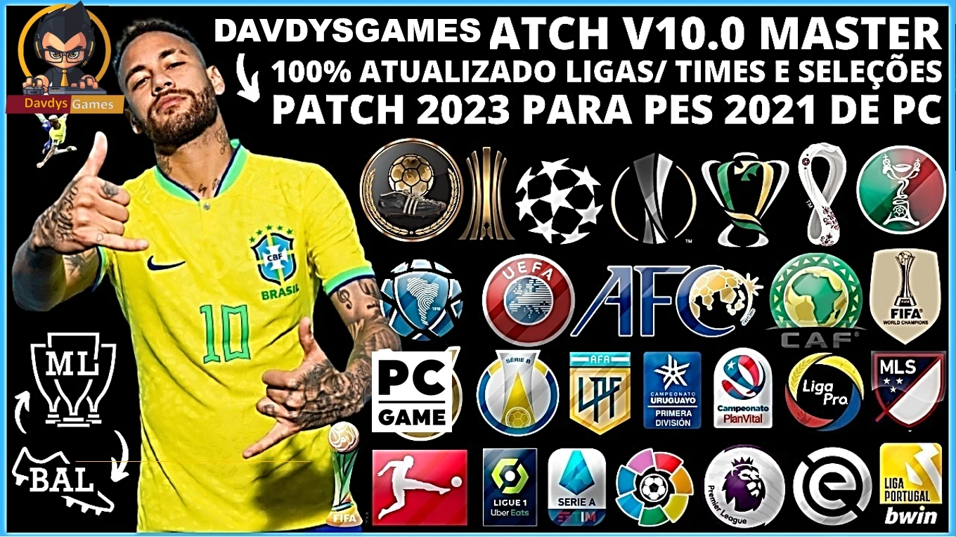 PATCH PES 2017 ATUALIZADO TEMPORADA 2023 COM PLACARES REAIS, FACES