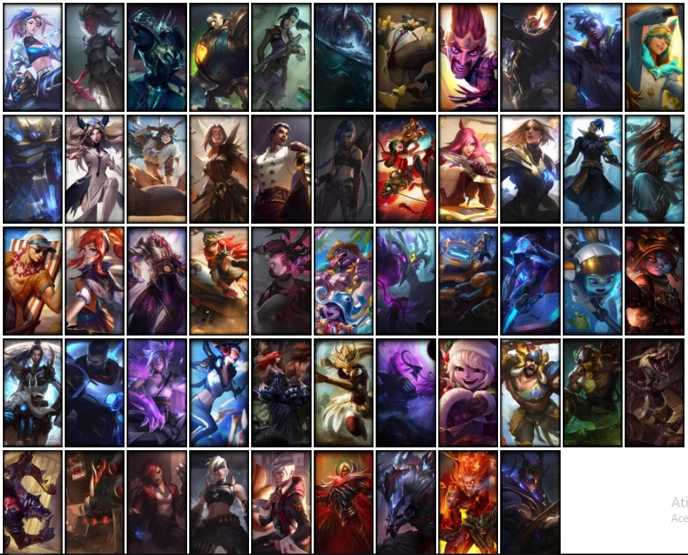 Conta Prata Inativa Com 54 Skins - League Of Legends Lol - DFG