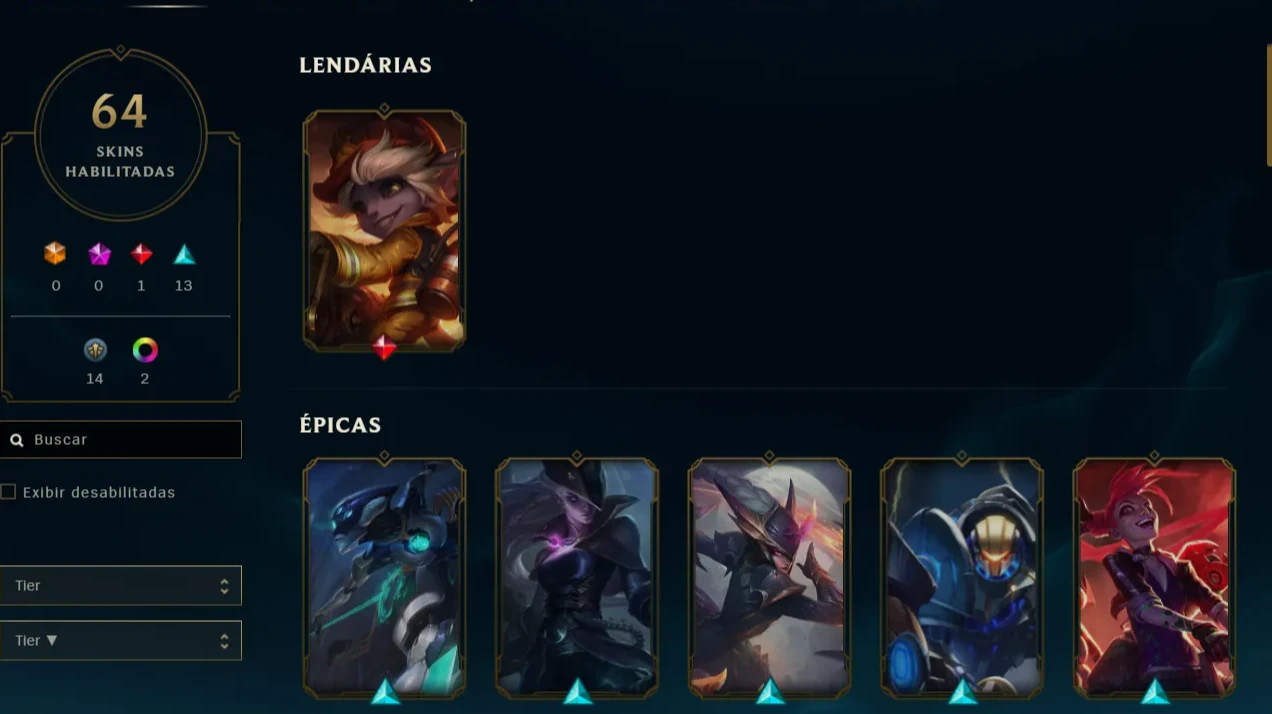 Imperdível: Todos Campeões + 134 Skins + 11 Paginas De Runas - League Of  Legends Lol - DFG