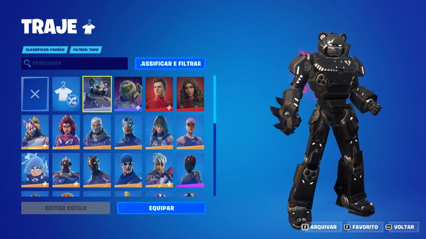 Fortnite > CONTA FORTNITE (FULL ACESSO) MUITAS SKINS CONTA EXTREMAMENTE RARA