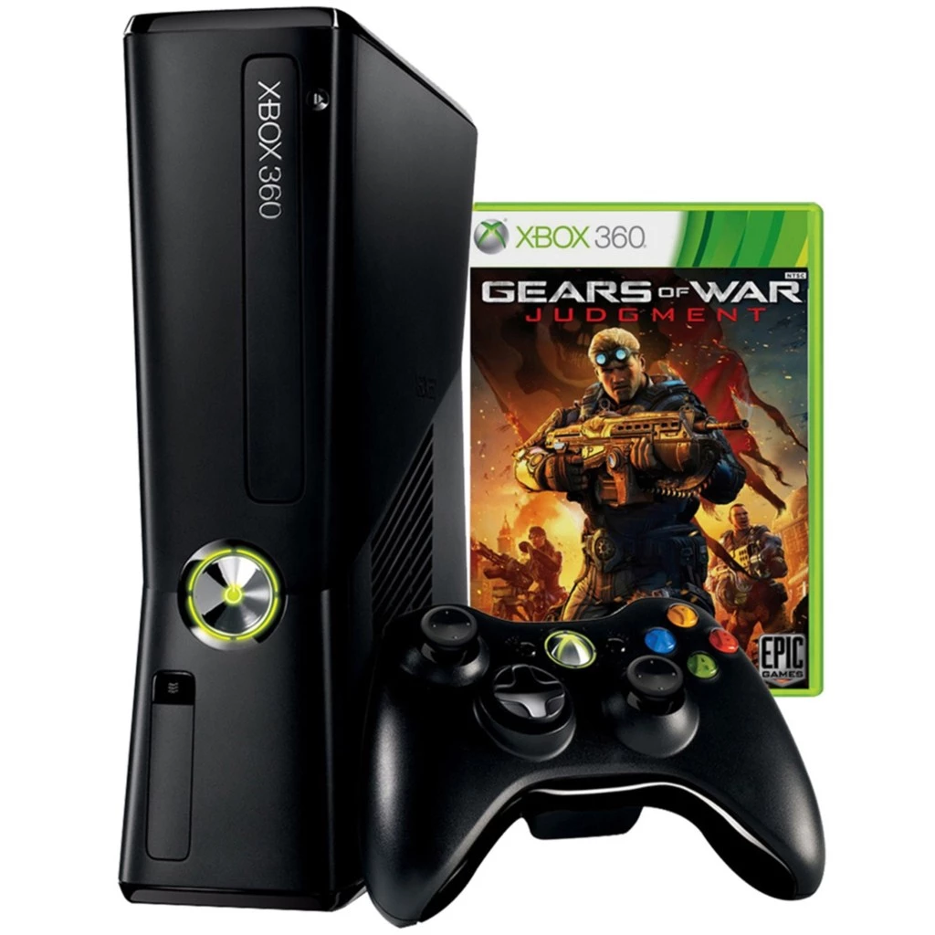 Xbox 360 4Gb + Jogo Gears Of War Judgement - DFG