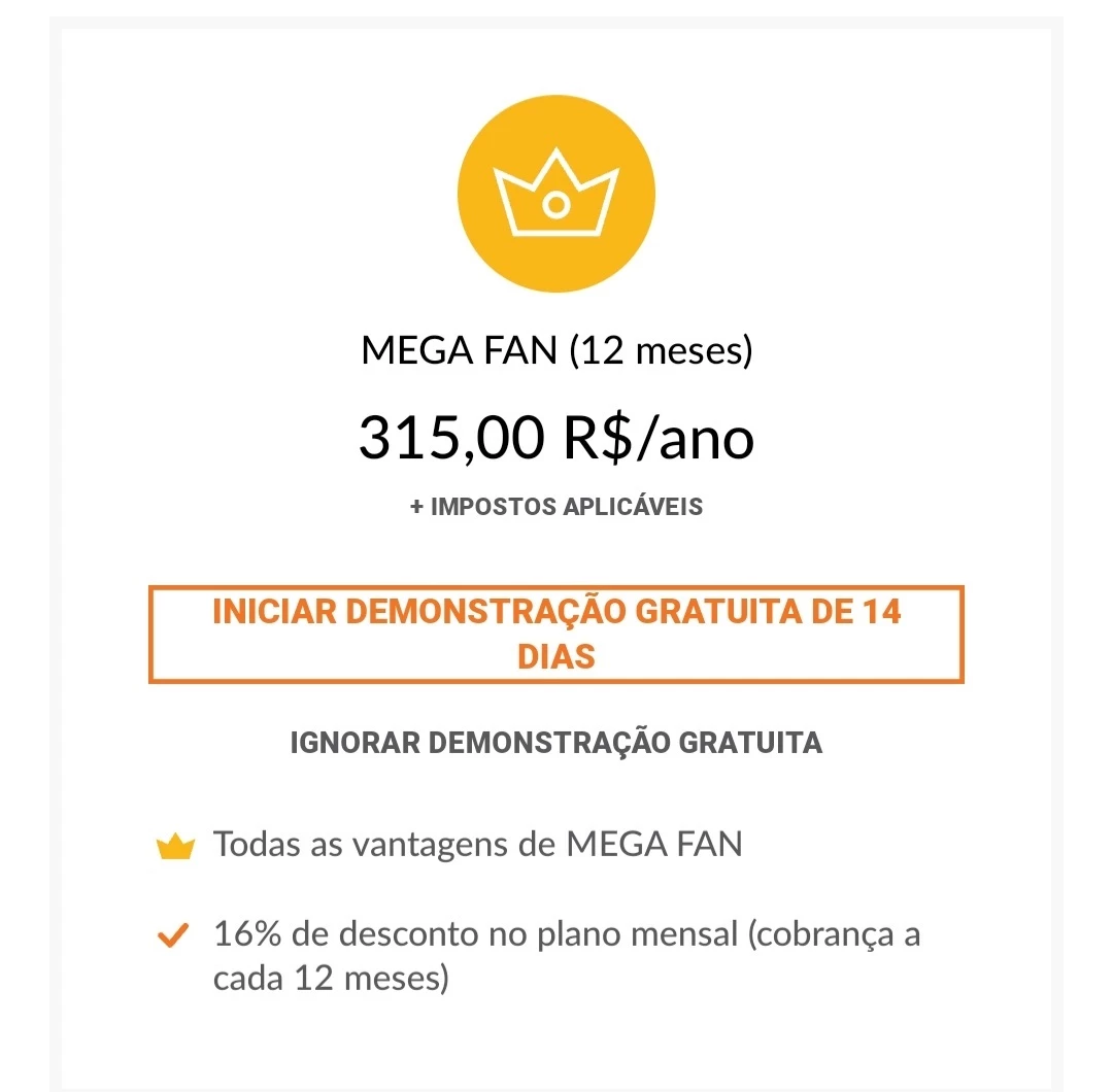 Conta Crunchyroll Premium Mega Fan (1 Mês) - Assinaturas E Premium - DFG