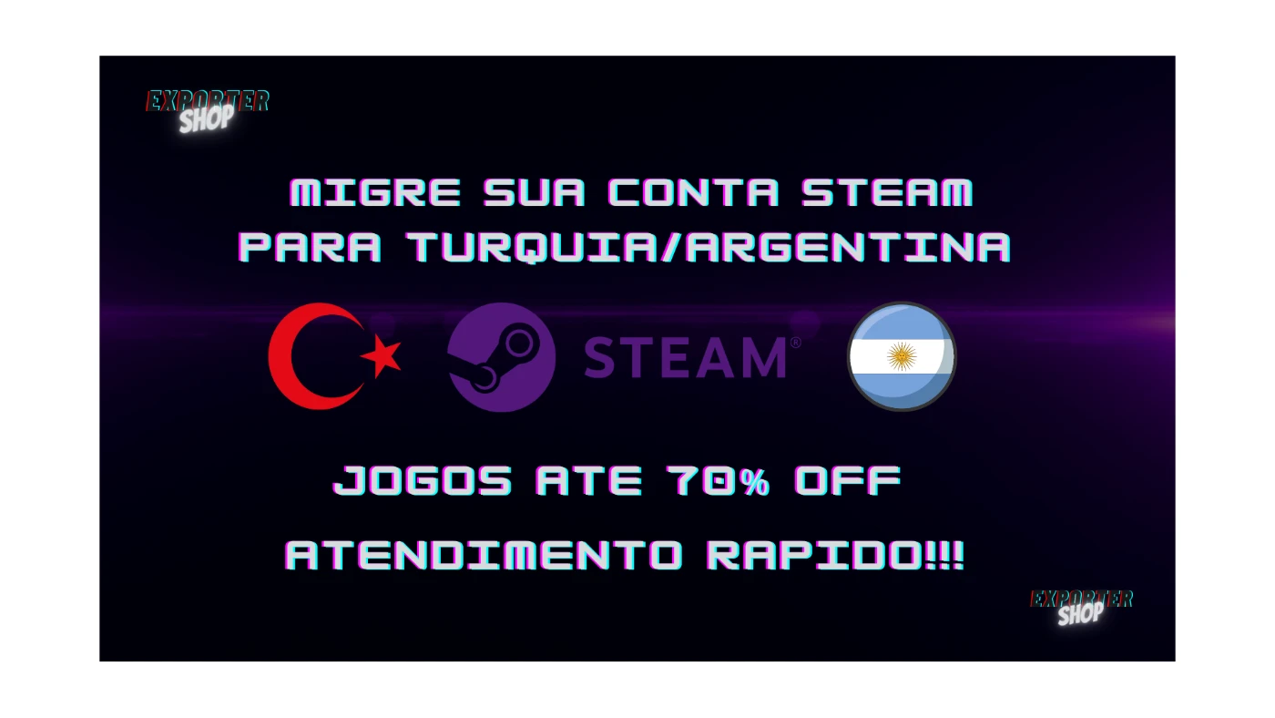 Steam | Migração Conta Steam Para Turquia 