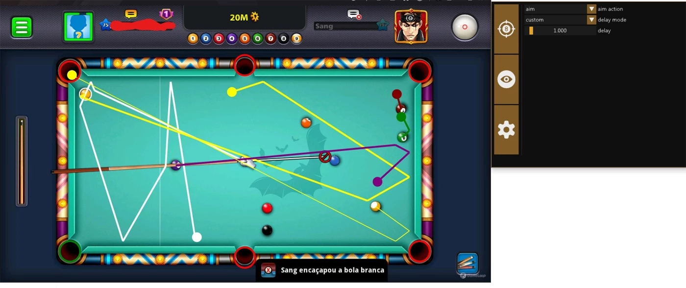 Hacker 8 Ball Pool 100% Ant Ban Pode Usar Na Principal - Outros - DFG