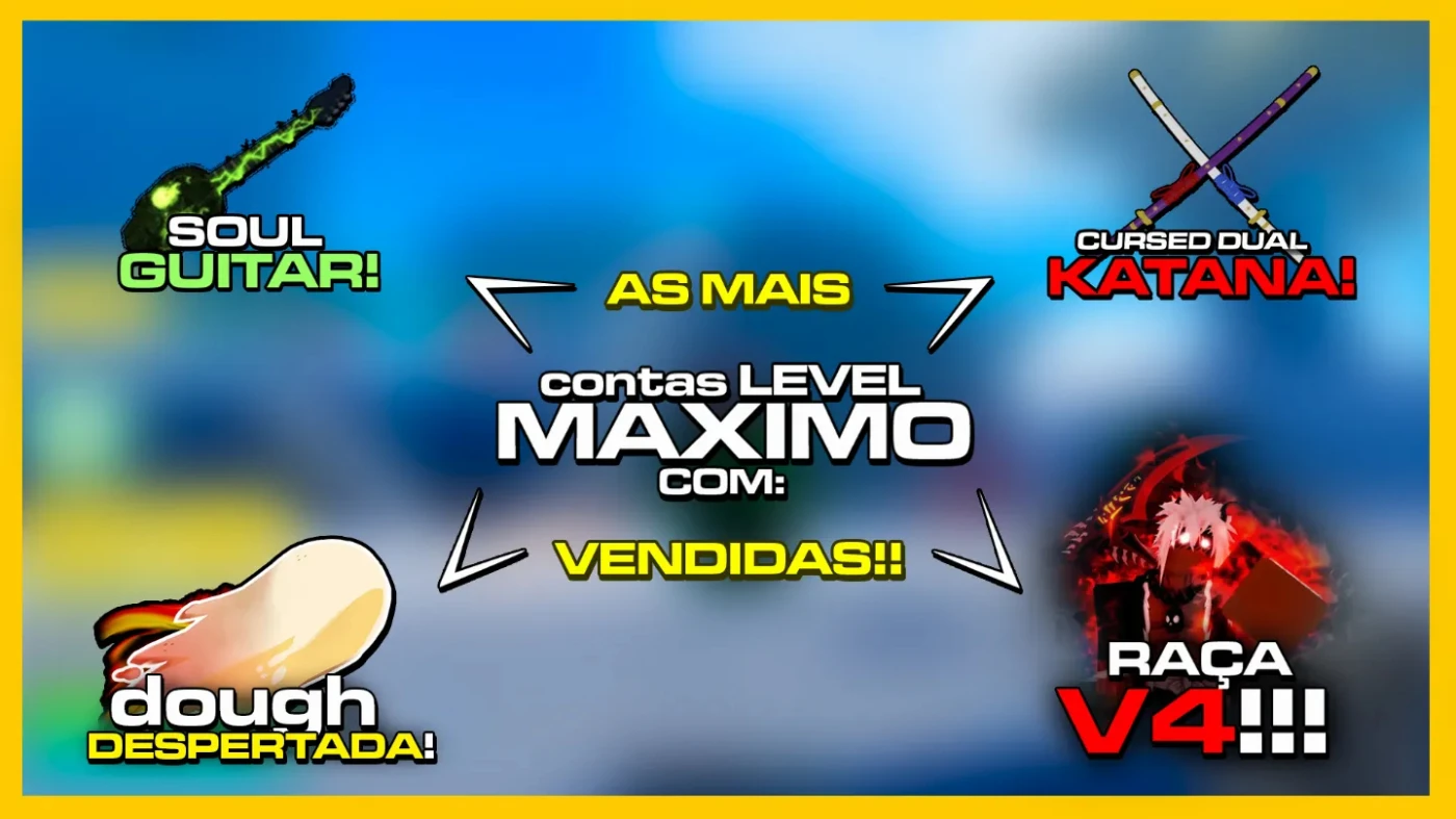 Roblox > Conta de Blox Fruits LvL. Max | Yoru | 2x Capacidade | 2x Drops |  Raças V4