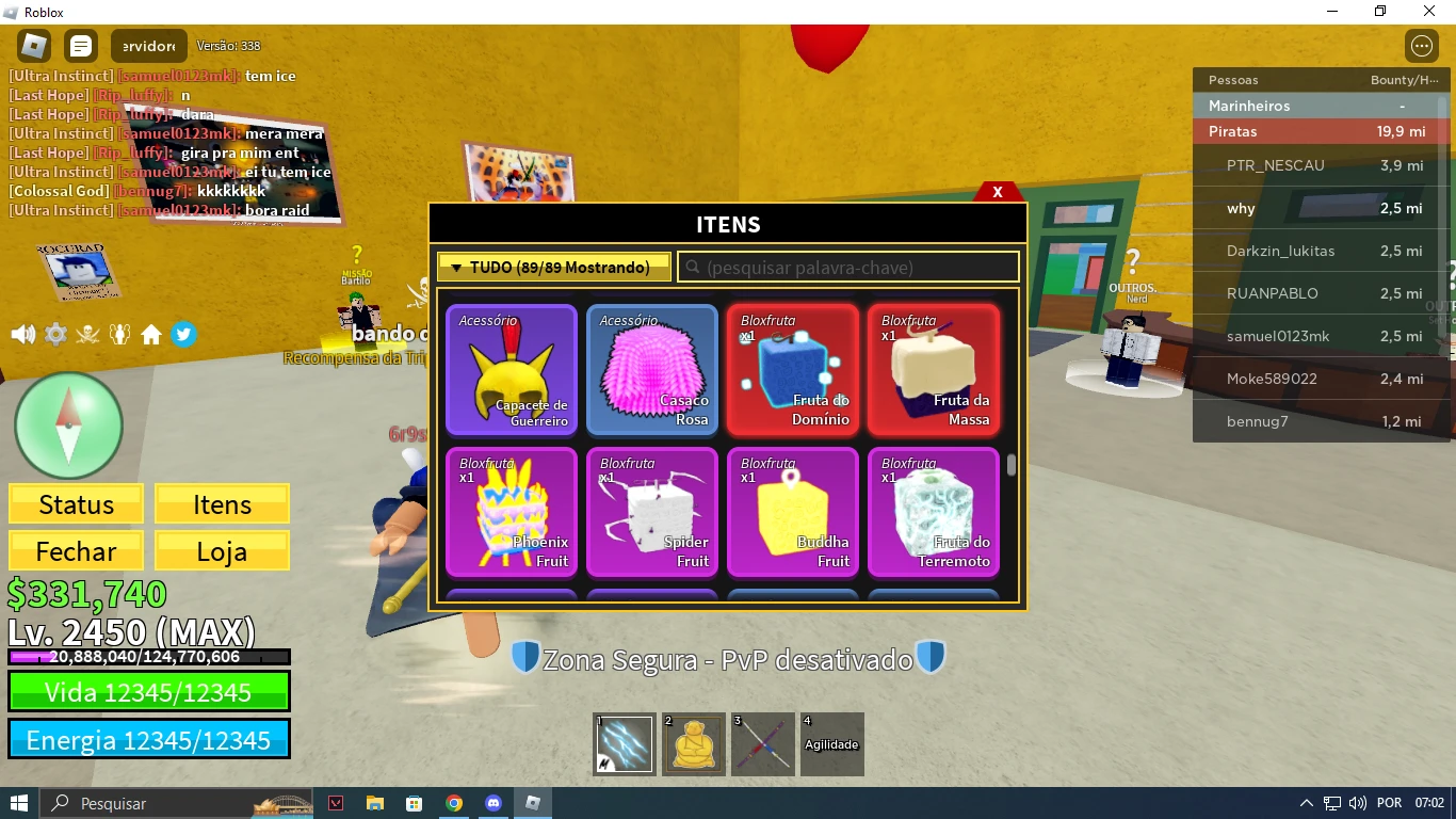 Roblox > Conta Roblox 550 reais gastos, com chat de voz - Full No Blox  fruit, Gpo Etc