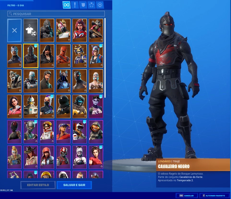 Conta De Fortnite/Epic Games + De 100 Skins Season 1 - DFG