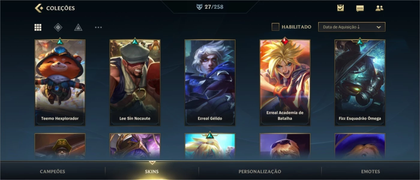 CONTA PLATINA IV COM 79% DE W.R + SKINS - League of Legends