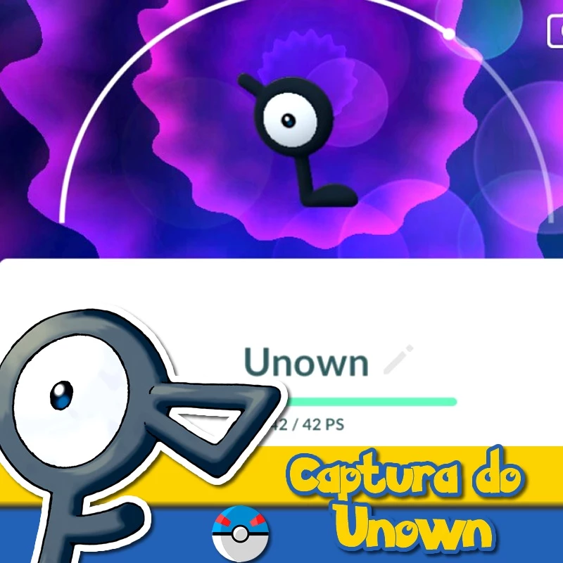 Pokémon GO BR on X: Os Unown têm a mesma forma que caracteres