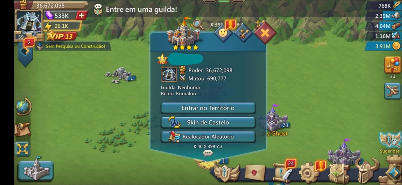 Desapego Games - Lords Mobile > Conta Lords Mobile 1b