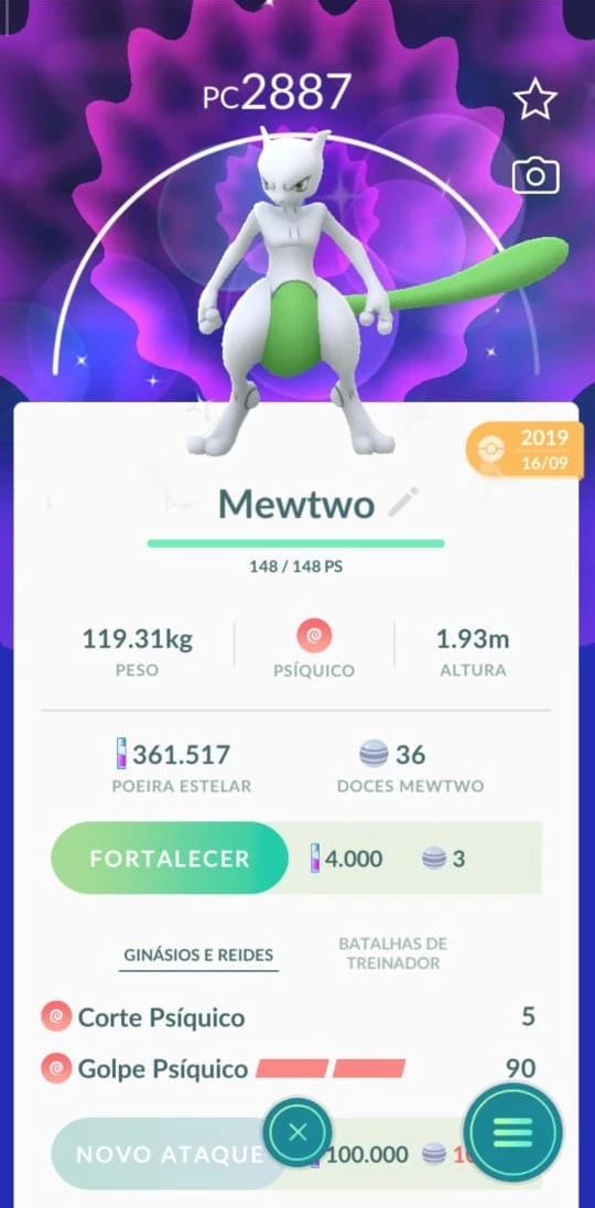 Ho-Oh Pokémon Go - (Leia A Descrição) Lendário Pc 1900+ Hooh